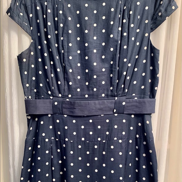 **One of a kind navy polka dot button dress** - Picture 11 of 11
